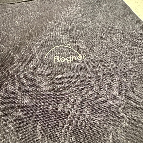 Bogner Wool Blend Black Jacquard Stirrup Ski Pant Size 14 - Picture 4 of 9